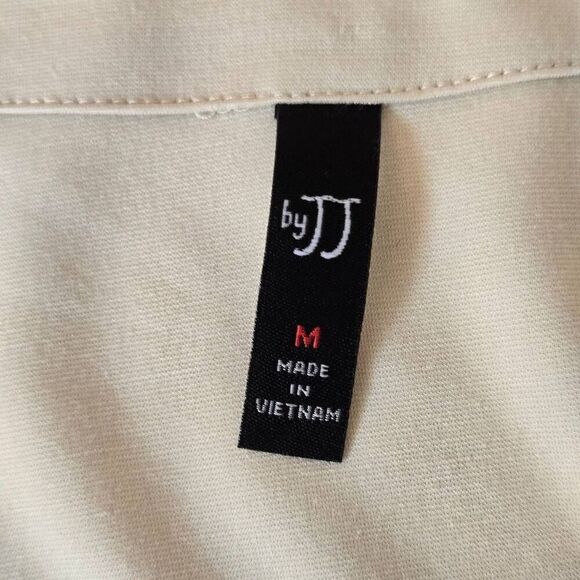 By JJ Womens Beige Quarter Sleeve Pullover Tunic Top Size Medium - Picture 2 of 11